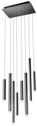 Redo 01-2048 - LED Csillár zsinóron MADISON 8xLED/4W/230V fekete