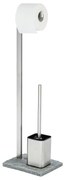 WENKO 20604100 - WC-kefe GRANIT 23x73,5 cm rozsdamentes acél/szatén/szürke