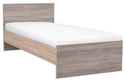 Miami egyszemélyes ágy 90x200 cm yorki tölgy-sonoma tölgy