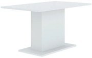 Modern Étkezőasztal Fehér Színben. THEO 138x80 cm.