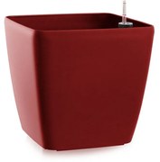 Flower Lover Öntözés nélküli virágcserép Quadratomatt piros, 22 cm, 22 cm