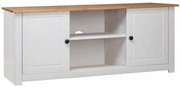 fehér tömör fenyőfa Panama TV szekrény 120 x 40 x 50 cm
