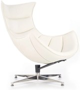 Luxor fotel, fehér / ezüst