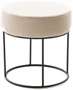 Puff RELO, Ø 40 cm, krémszínű