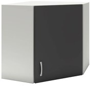 Benita 1 ajtós Felső konyhaszekrény Antracit-Fehér 60x60x60 cm N