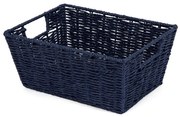 Compactor ETNA kézzel kötött kosár, 31 x 24x 14 cm, kék