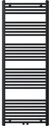 Novaservis - Fürdőszobai törölközőszárító radiátor 836W/230V 160x60 cm fekete egyenes