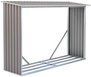 Tüzifa tároló G21 WOH 181 - 242 x 75 cm, szürke