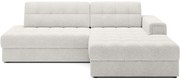 Krémszínű buklé kinyitható sarokkanapé (jobb oldali-heverő résszel) Blezalt – ELTAP