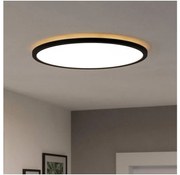 Eglo 901441-LED ROVITO fürdőszobai mennyezeti lámpa 16,8W/230V, 50 cm, IP44, fek