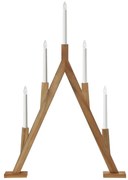 Markslöjd 706161 - Karácsonyi gyertyatartó BJURFORS 5xE10/3W/230V barna