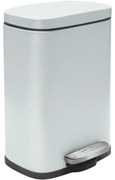 Spirella Pedálos szemetes soft-close Akira 12 l, matt fehér, 12 l