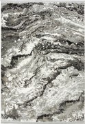 120x170 cm Szürke Fekete Bézs Szőnyeg Márvány Kő