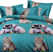 Ágyneműhuzat 3d140x200 Pamut Szatén 4 részes Új Minták