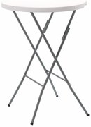 Aldotrade összecsukható catering asztal, szélesség 80 x magasság 110 cm, kerek