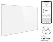 Klarstein Wonderwall 960 Smart, infravörös hősugárzó, 80 x 120 cm, 960 W, heti időzítő, IP24, fehér