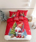 MERRY CHRISTMAS TÖRPE fotó ágynemű Ágynemű mérete: 140x200 cm, A csomag tartalma: 3 Készletcsomagolás