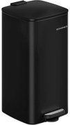 30 literes konyhai szemetes, belső vödörrel, fekete színben