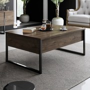 Dohányzóasztal Luxe - Walnut, Black