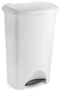 Fehér, fedeles pedálos szemetes, 41 x 33 x 62,5 cm - Addis