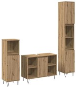 Fürdőszoba Bútor Szett 3 pcs Artisan tölgy 30 x 30 x 180 cm