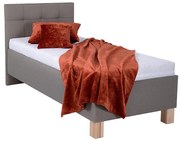 Kárpitozott tárolós ágy, matrac nélkül MARIA ONE 90x200 cm taupe