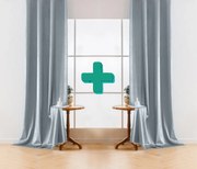 Sötétítő függöny VELVET szürke-kék 140x250 cm (2 db), fém karikák