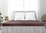 Mako-jersey pamut lepedő LUXORA 90x200 cm sötétbarna