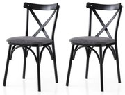 Ekol Anthracite and Black étkezőszékek, 2 db
