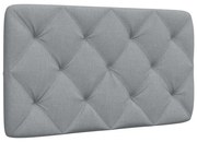 világosszürke szövet fejtámla párna 90 cm