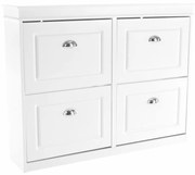 Cipőpolc, 2-soros, fehér, SEBER TYP 5