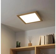 Eglo - LED mennyezeti panel POZZALLO LED/21W/230V 2700-6500K barna + távirányító