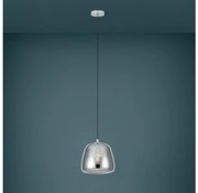 Eglo 39666 - Csillár zsinóron ALBARINO 1xE27/40W/230V átm. 26 cm füstös