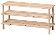 Kesper 69723 Cipőtartó állvány 3 polccal, világos, 77 x 40 x 26 cm