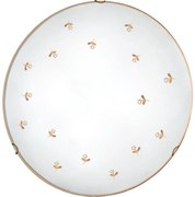 Kolarz 731.13.4.160- Fali lámpa NONNA 3xE27/60W/230V átmérő 50 cm virágdíszítésű rózsaarany