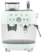 SMEG 50-es évek retro stílusú EGF03 karos kávéfőző kávédarálóval 2 csésze pasztellzöld - Smeg