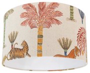 Szövet lámpaernyő többszínű állatmintával 35/35/20