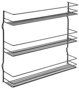 Fali rozsdamentes acél fűszertartó állvány Pepito – Metaltex