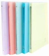Gyűrűs könyv, 4 gyűrű, 20 mm, A4, PP, EXACOMPTA Chromaline, vegyes pasztell színek (EX51170E)