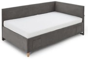 Antracitszürke ágyneműtartós sarok gyerekágy 90x200 cm Cool – Meise Möbel