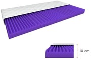 Hab matrac DELUXE 120 x 200 cm Matracvédő: Matracvédővel
