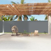 antracitszürke behúzható oldalsó napellenző 220 x 1200 cm