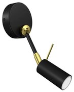 Fali spotlámpa IRIS 1xGU10/MR11/40W/230V fekete/arany