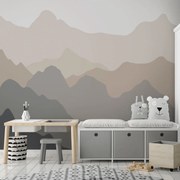 Fotótapéta - Dombok vázlata bézs színben (152,5x104 cm)