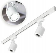 Sín szett Fehér 3 fázisú 2x Reflektor GU10 Sín 1m Szett