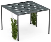 Blumfeldt Shade Cove GreenWall, pergola, 3 x 3 m, oldalfalak, porszórt festék, időjárásálló