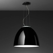 Artemide Nur Gloss Led függeszték, fekete, Bluetooth, 2006lm, 2700K, 55cm