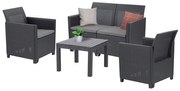Claire VI 4 személyes kerti bútor garnitúra orlando asztallal