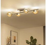 Brilagi - LED Felületre szerelhető csillár MILLA 4xG9/3W/230V fényezett króm/arany