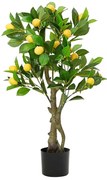 zöld mesterséges citromfa 234 levéllel 90 cm